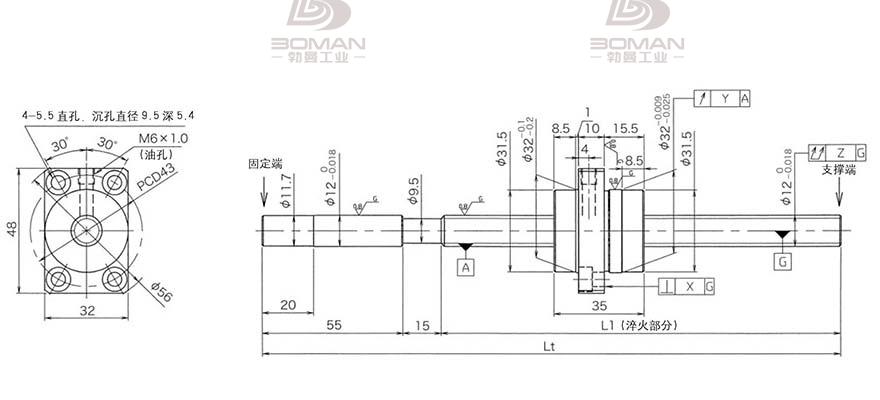 KURODA HG1230QS-BEZR-0800A 黑田精工丝杆价格表
