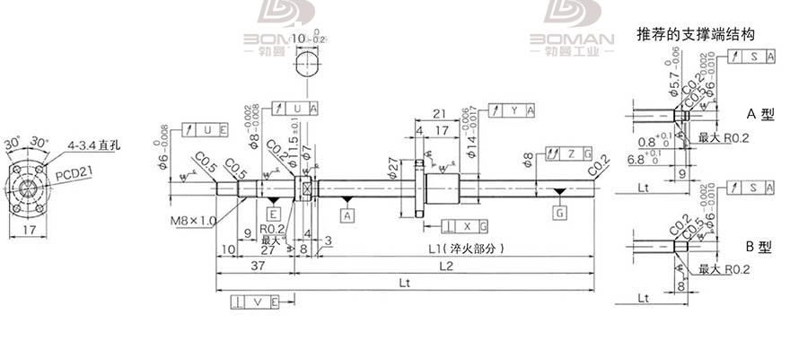 KURODA DP0802JS-HDNR-0260B-C3F 黑田精工的滚珠丝杠好用吗