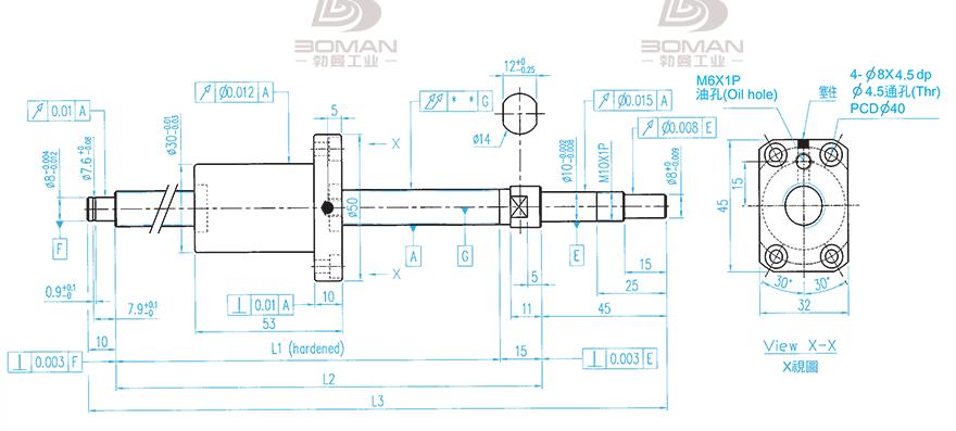 TBI XSVR01210B1DGC5-380-P1 tbi滚珠丝杆3d选型手册